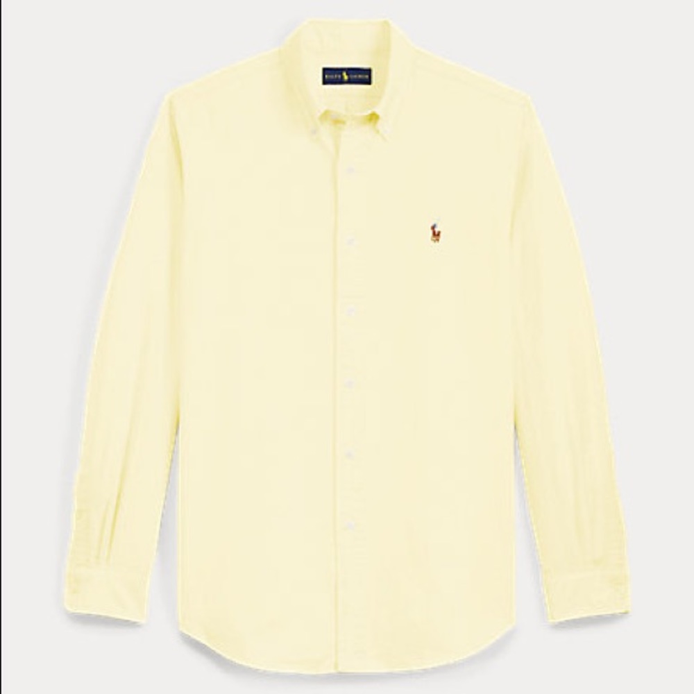 Polo Light Yellow Classic Fit Button Down